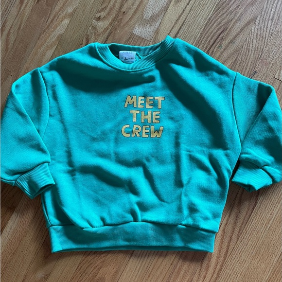 NWT Zara Meet The Crew Sweatshirt size 2T - Picture 3 of 4